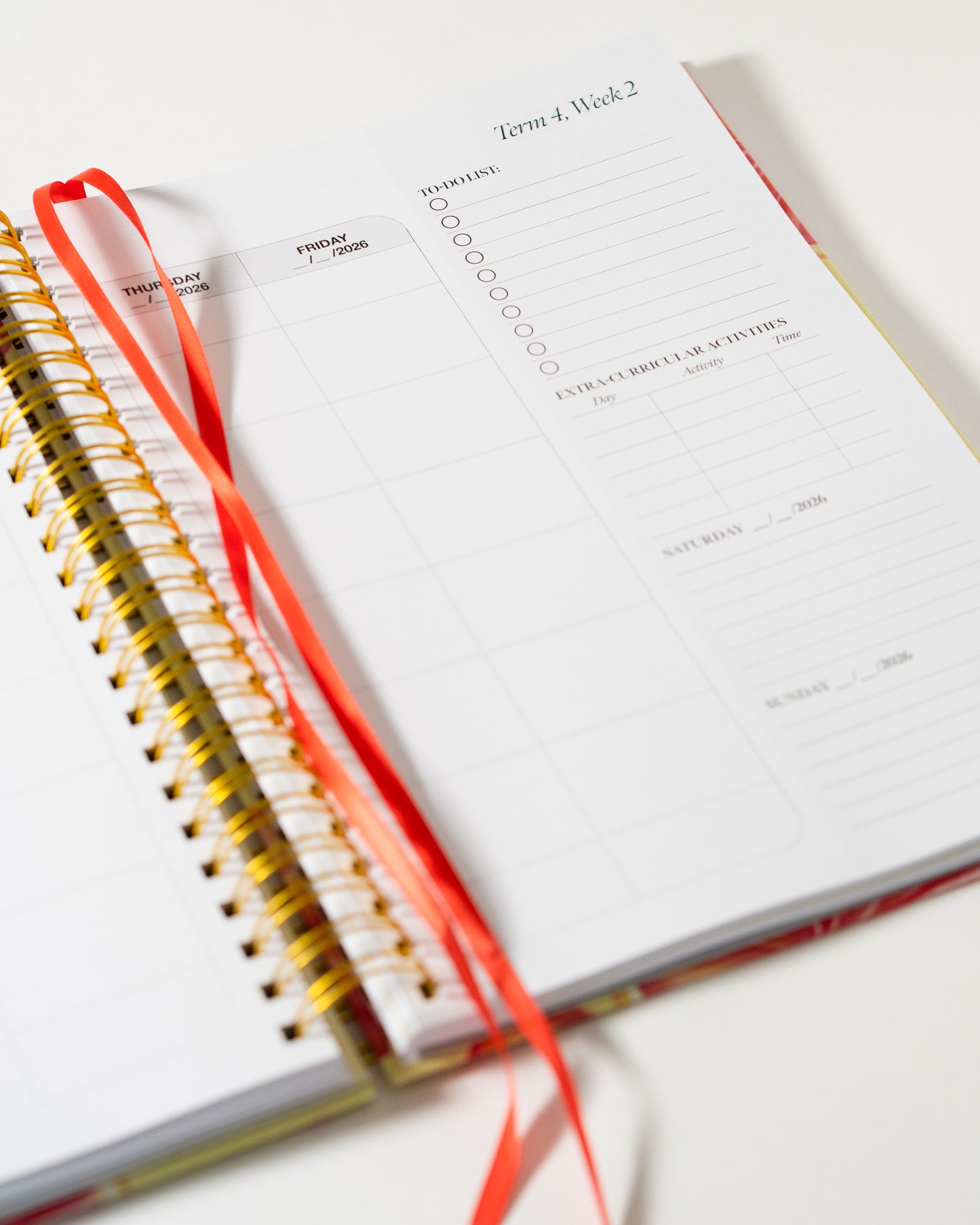 Blossom 2026 Weekly Teacher Planner