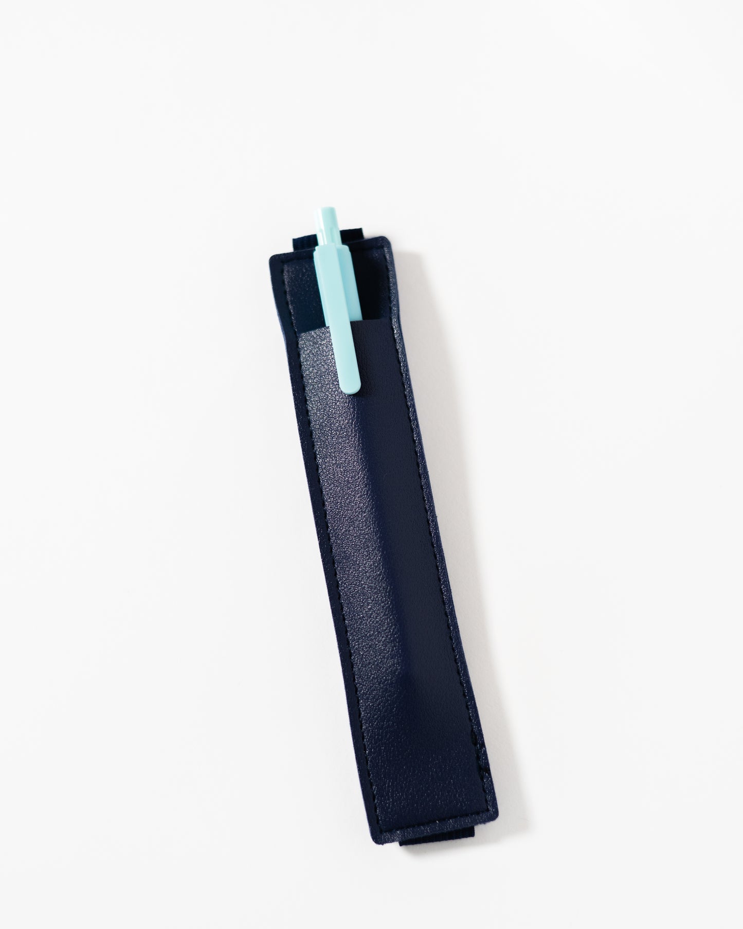 Navy Elastic Pen Holder Bookmark