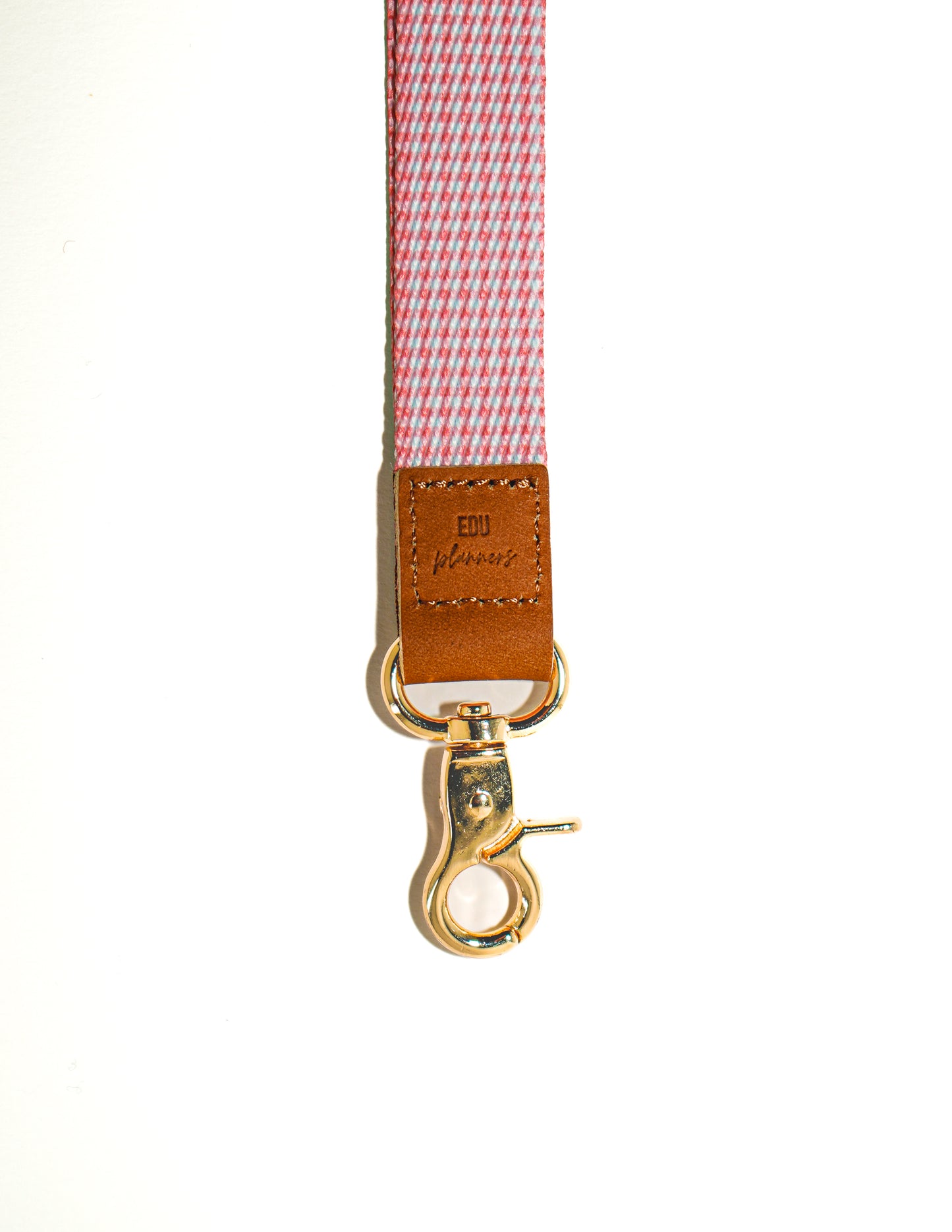 Gingham Christmas Lanyard