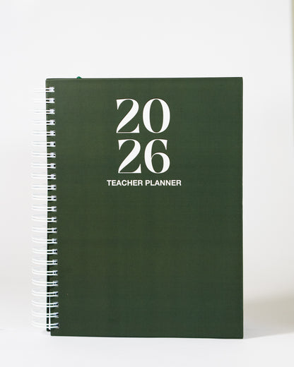 Pine 2026 Weekly Teacher Planner
