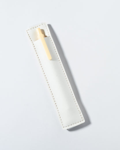 White Elastic Pen Holder Bookmark