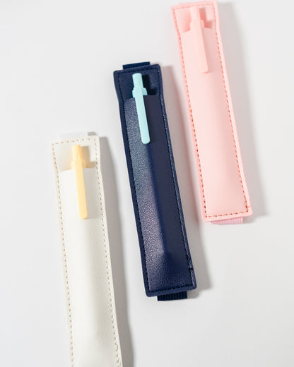 White Elastic Pen Holder Bookmark