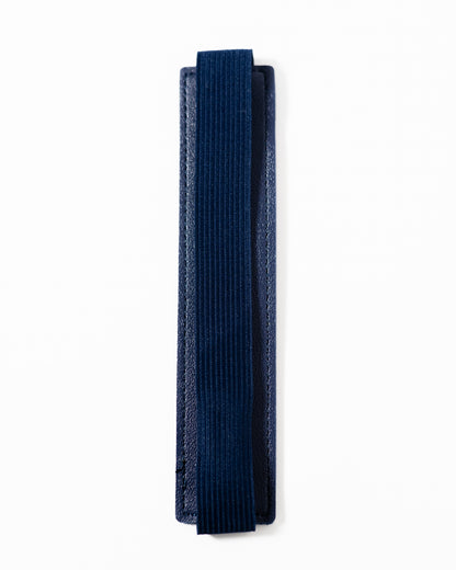 Navy Elastic Pen Holder Bookmark