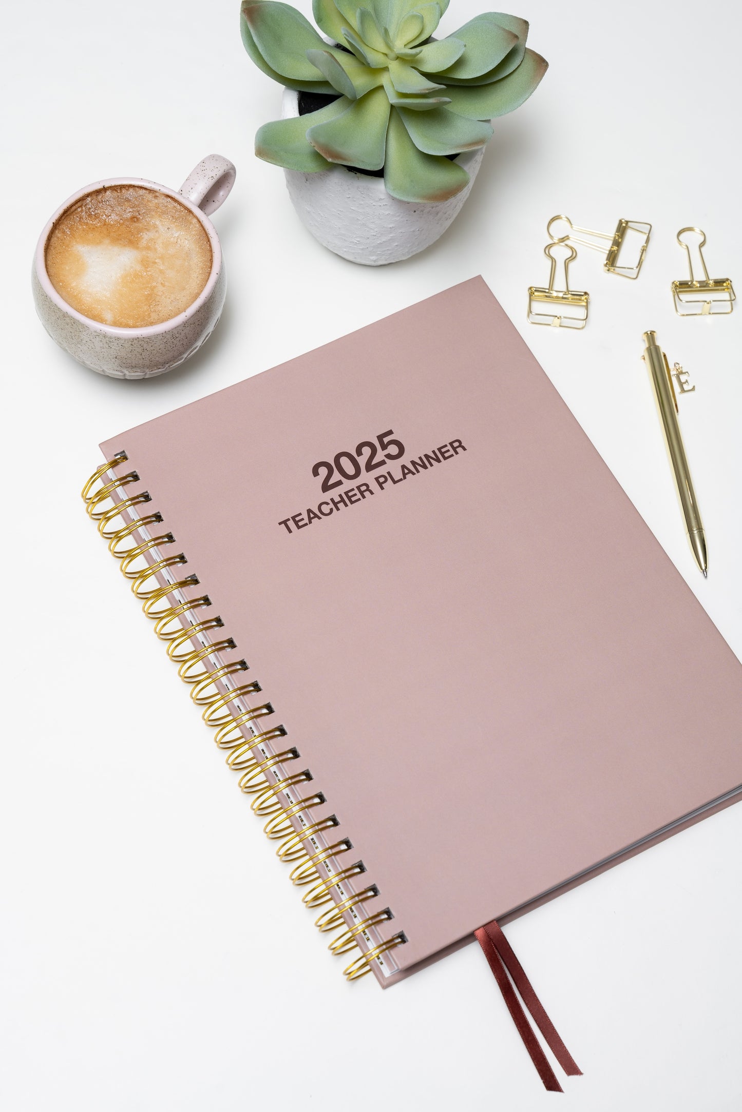 Latte 2025 Weekly Teacher Planner SLIGHT FAULT